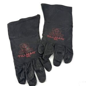 Tillman Onyx 44L Large Leather Industrial Black Top Grain Unlined TIG Glove‎